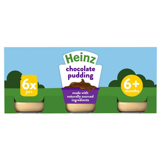 Heinz By Nature Chocolate Pudding Baby Food 6+ Months 6 x 120g
