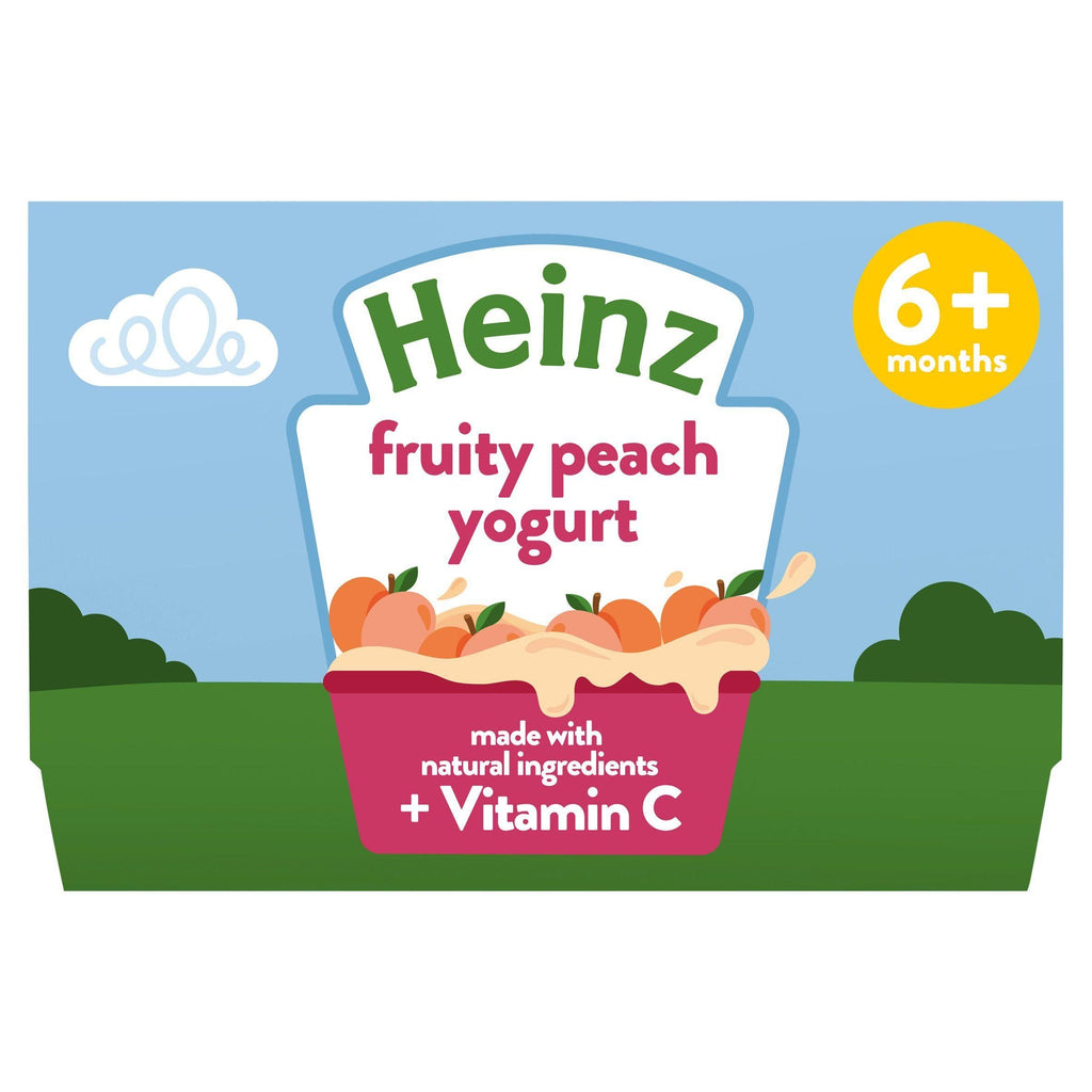 Heinz By Nature Fruity Medley Custard Baby Food Dessert Pots 6+ Months 4x100g