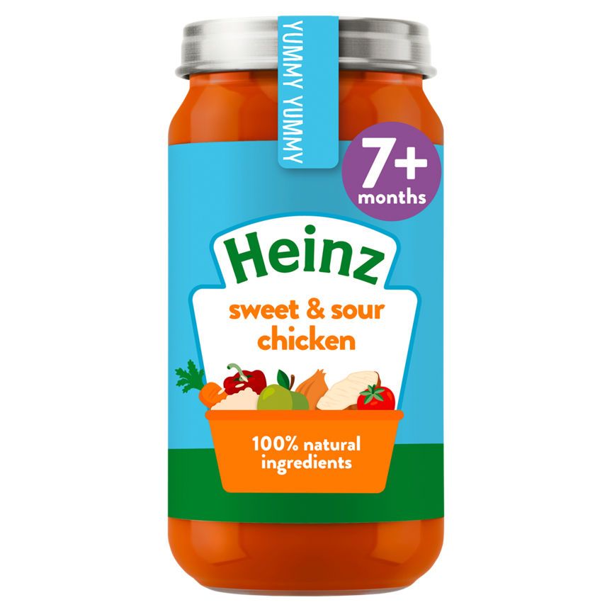 Heinz By Nature Sweet & Sour Chicken Baby Food Jar  7+ Months