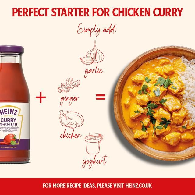 Heinz Curry Tomato Flavoured Passata   500g