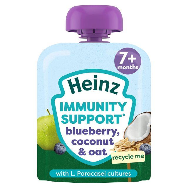 Heinz Immunity Support Baby Pouches Blueberry Coconut & Oat 7M+   85g