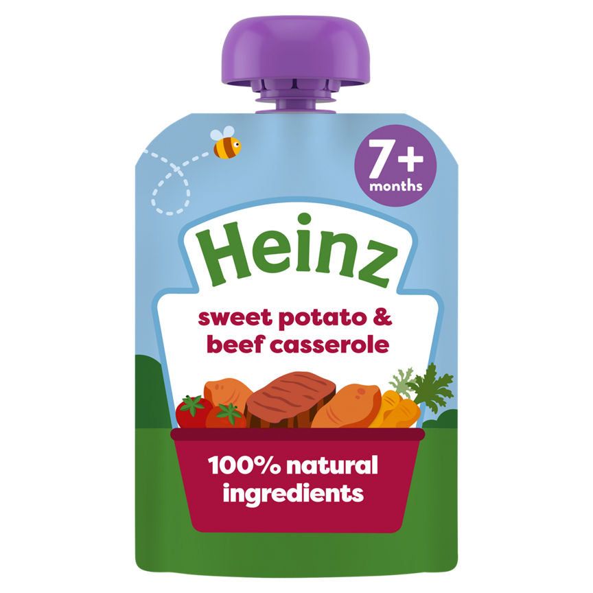 Heinz Sweet Potato & Beef Casserole Baby Food Pouch 7+ Months