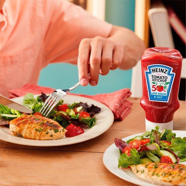 Heinz Tomato Ketchup 50% Less Sugar &amp;amp; Salt   435g