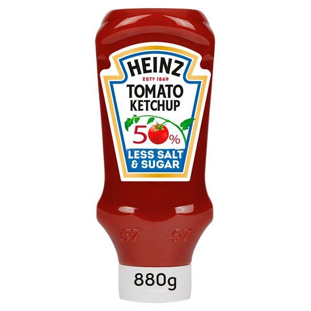 Heinz Tomato Ketchup 50% Less Sugar &amp;amp; Salt   880g