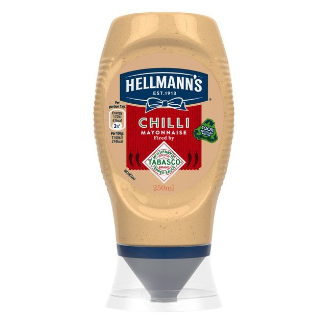 Hellmann's Chilli Squeezy Mayonnaise   250ml