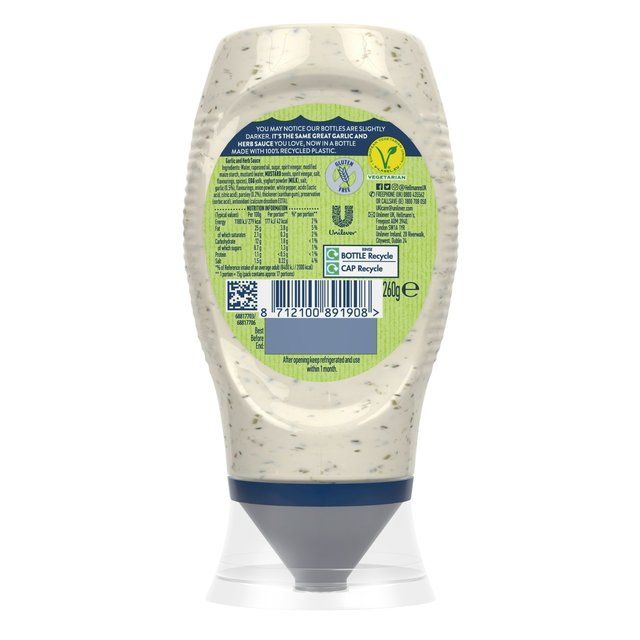 Hellmann's Garlic &amp;amp; Herb Sauce   250ml