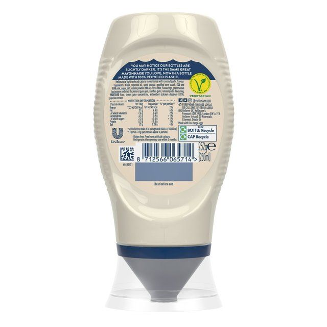 Hellmann's Garlic Squeezy Mayonnaise    250ml