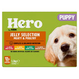 Hero by ASDA Puppy Dog Food Jelly Selection Meaty &amp;amp; Poultry 12 x 100g Pouches