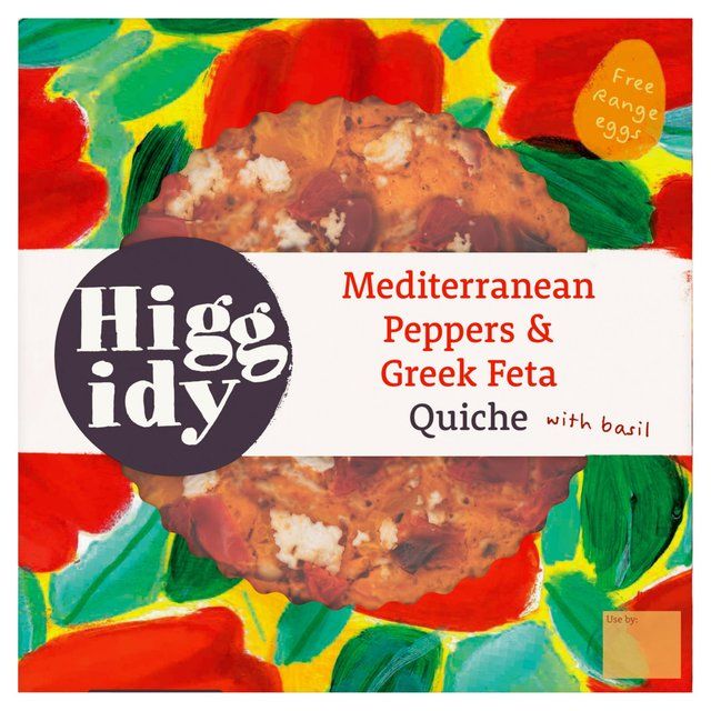 Higgidy Mediterranean Pepper & Feta Veg-Packed Quiche   400g