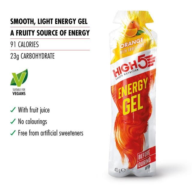 HIGH5 Energy Gel Orange 40g   6 x 44g