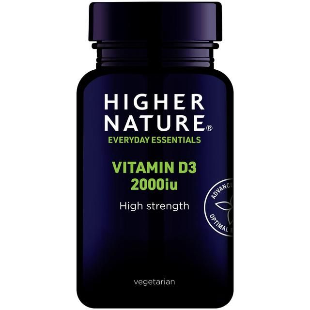 Higher Nature Everyday Essentials Vitamin D3 Capsules 2000iu   120 per pack