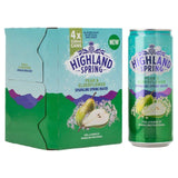 Highland Spring Sparkling Water Pear &amp; Hylleblomst 4 x 330ml
