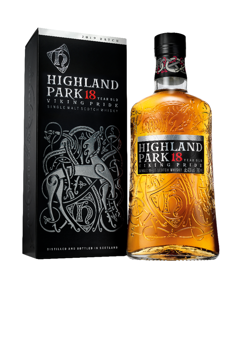 Highland Park 18 Year Old single malt Scotch whisky (British brand)