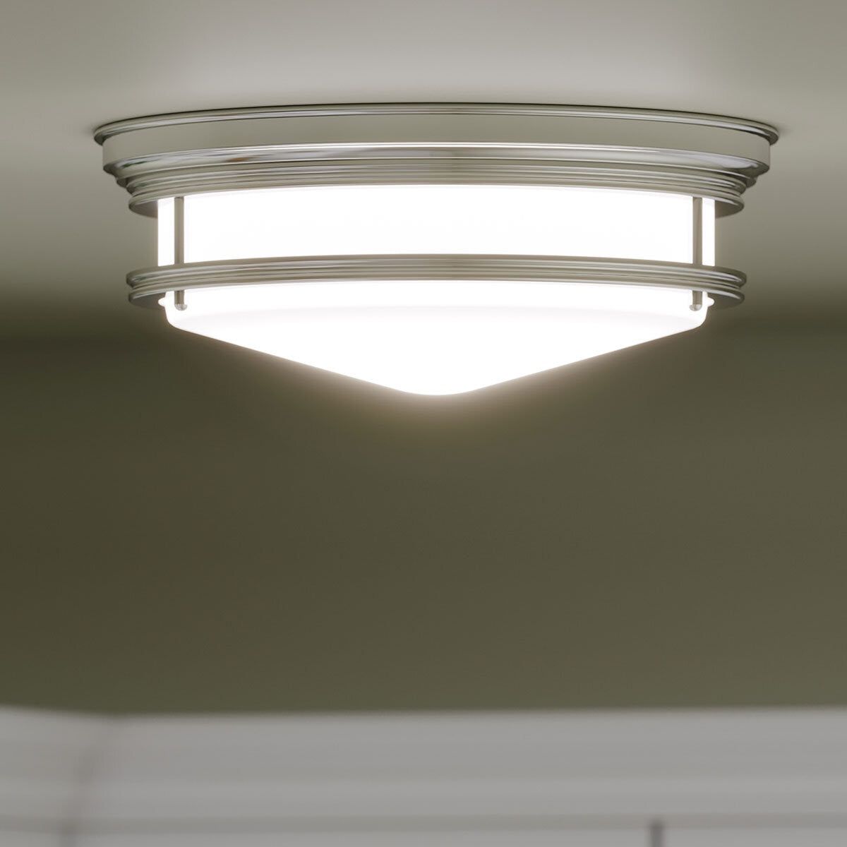 Hinkley Hadley 3 Light Flush Ceiling Light in 3 Finishes