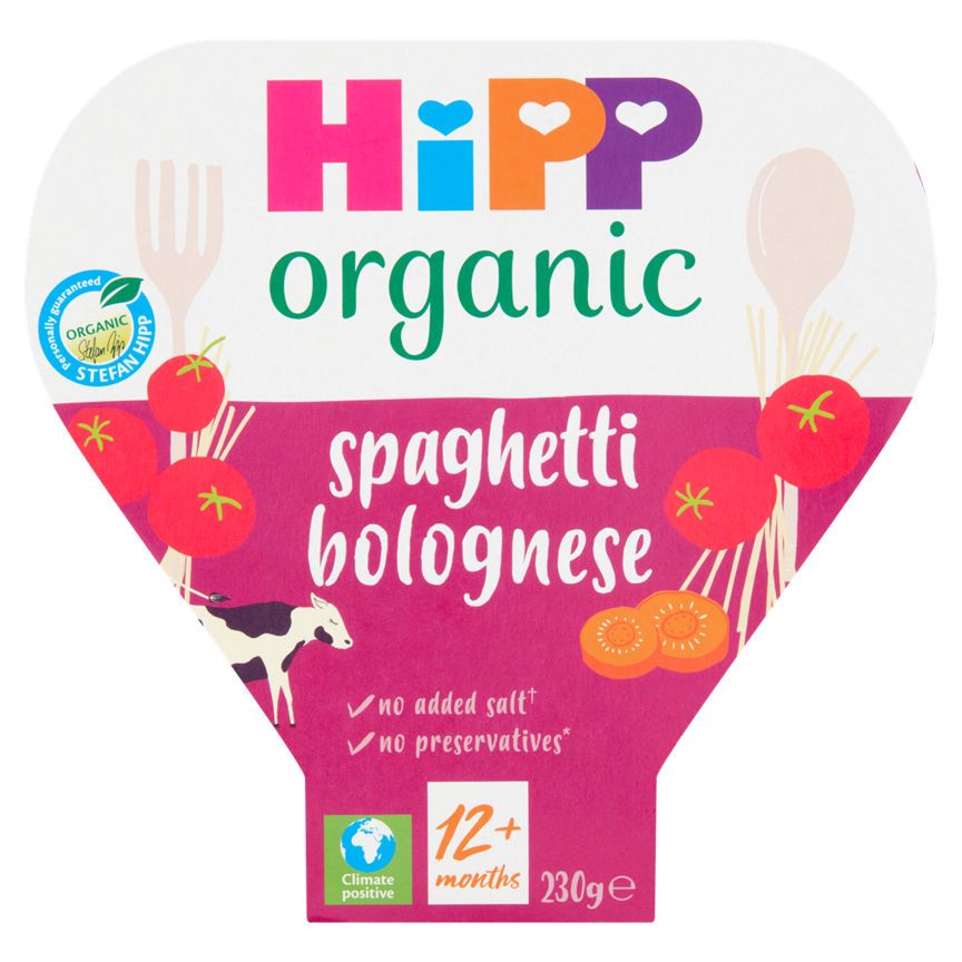 HiPP Classic Spaghetti Bolognese Småbarnsbrett måltid 1-3 år 230 g