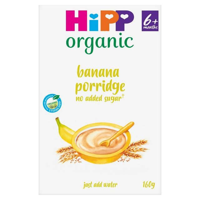 Hipp Organic Banana Porridge Baby Cereal 6+ Months 160g