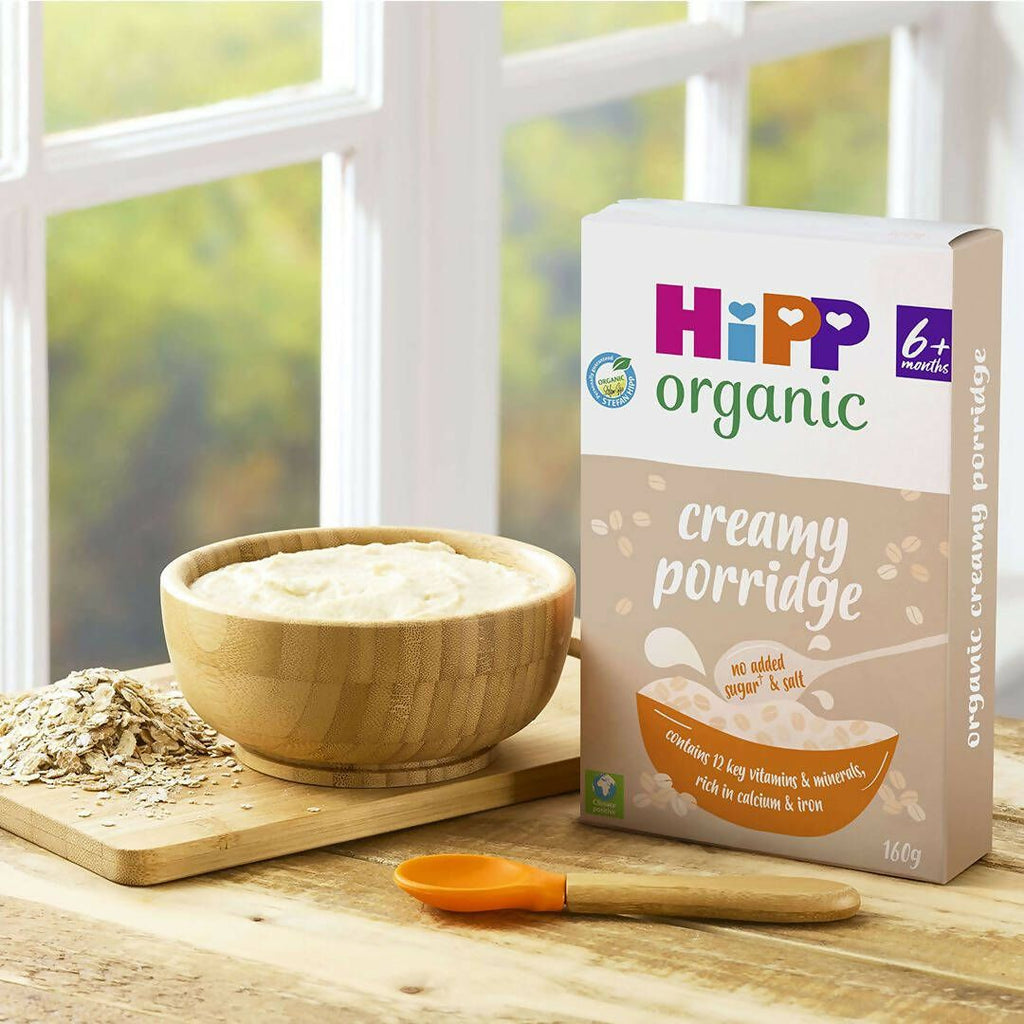 HiPP Organic Creamy Porridge Baby Cereal 6+ Months (4 x 160g)