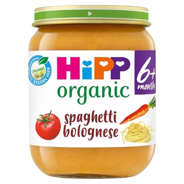 HiPP Organic Spaghetti Bolognese Baby Food Jar 6+ Months    125g