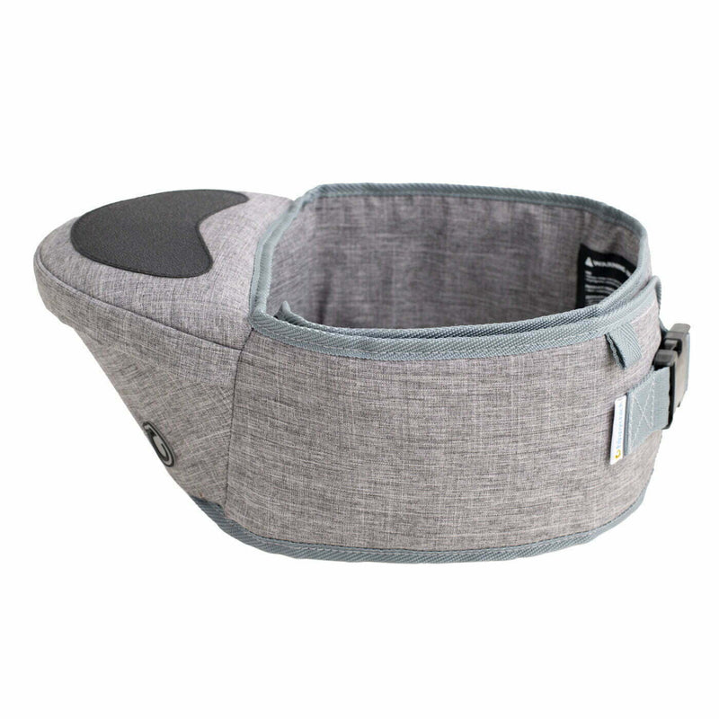 Hippychick Hipseat toddler carrier in Denim Grey - British product