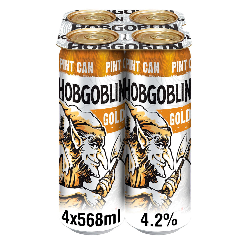 Hobgoblin Gold Ale Beer Pint Can 4x568ml