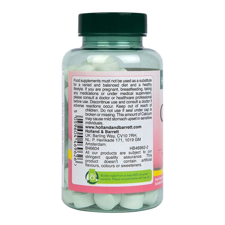 Holland &amp;amp; Barrett Chewable Calcium + Vitamin D 90 Tablets