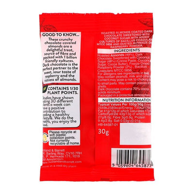 Holland & Barrett Holland & Barrett Dark Chocolate Almonds 30g- Buy online at McGrocer