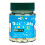 Holland &amp;amp; Barrett Folic Acid &amp;amp; Vitamin D3 90 Tablets