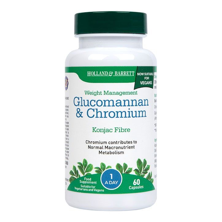 Holland & Barrett Glucomannan & Chromium 60 Capsules