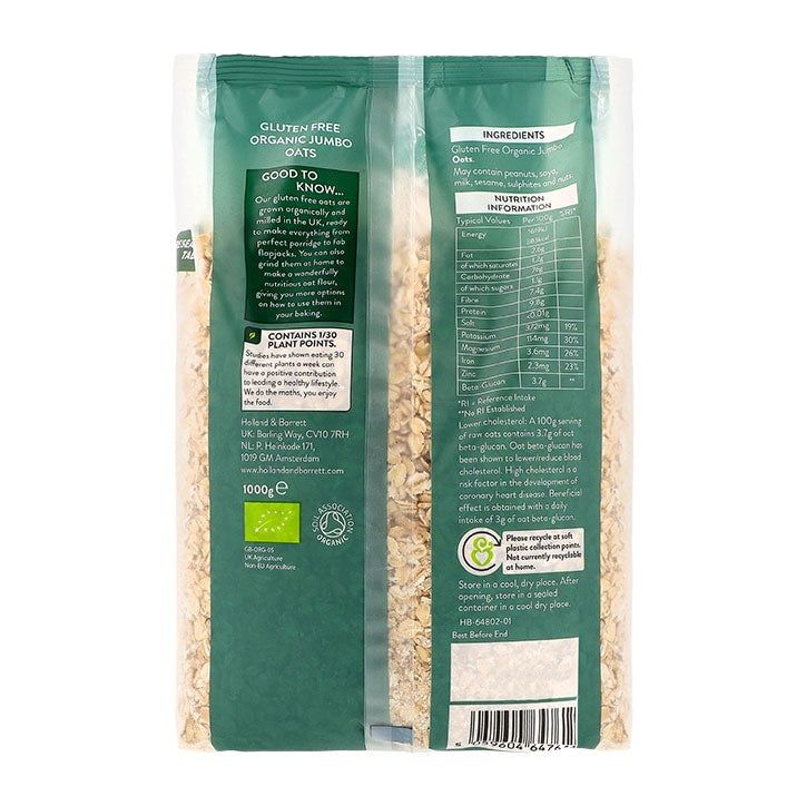 Holland &amp;amp; Barrett Gluten Free Jumbo Oats 1kg