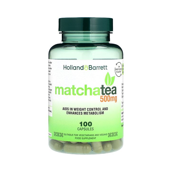 Holland &amp;amp; Barrett Matcha Tea 500mg 100 Capsules