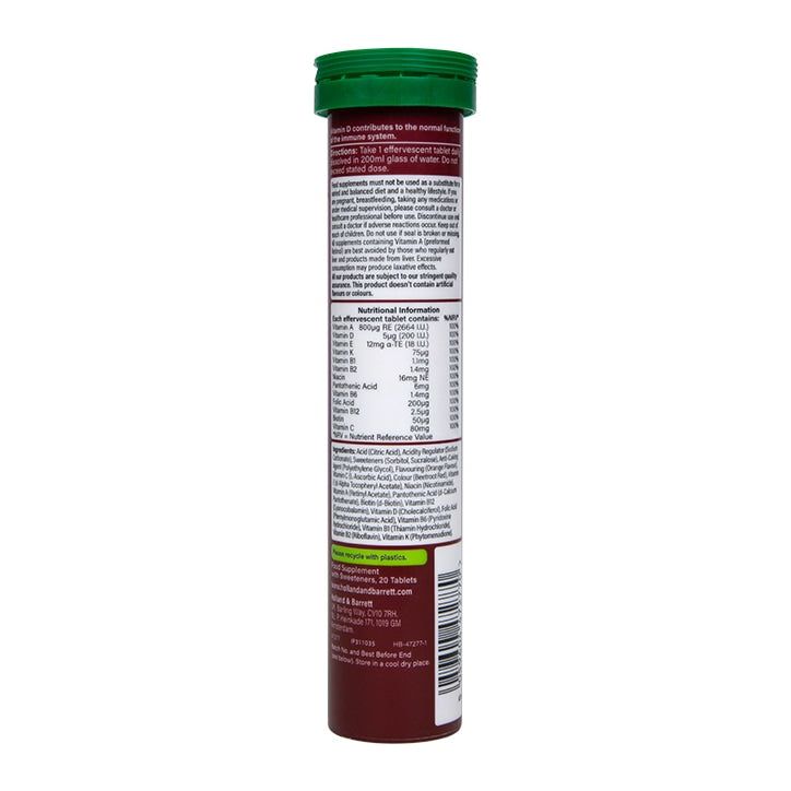 Holland &amp; Barrett Multivitamin brusende 20 tabletter