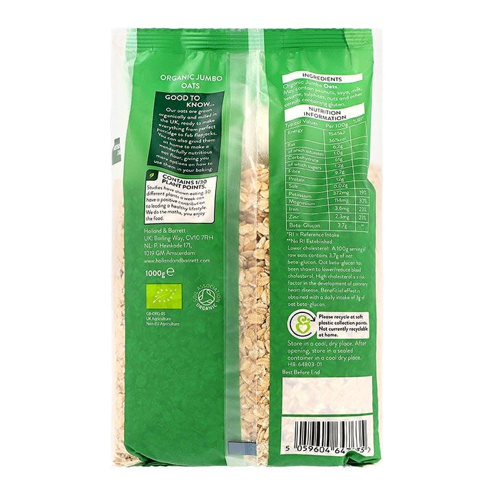 Holland & Barrett Organic Oats 1kg