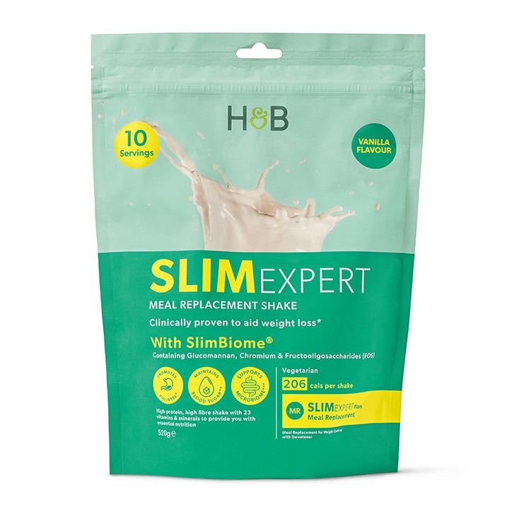 Holland &amp;amp; Barrett SlimExpert Meal Replacement Shake Vanilla Flavour 520g