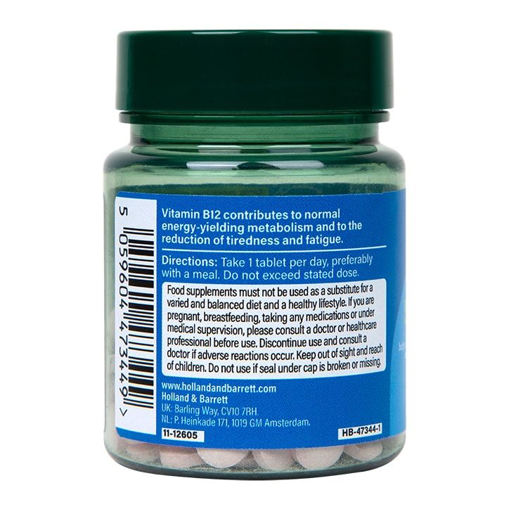 Holland &amp;amp; Barrett Vitamin B12 100ug 120 Tablets
