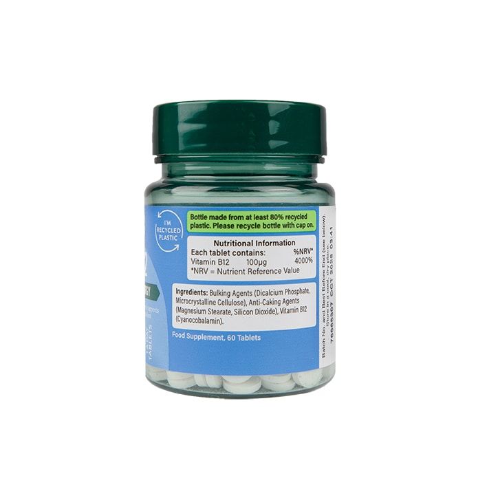 Holland &amp;amp; Barrett Vitamin B12 100ug 120 Tablets 60 Tablets