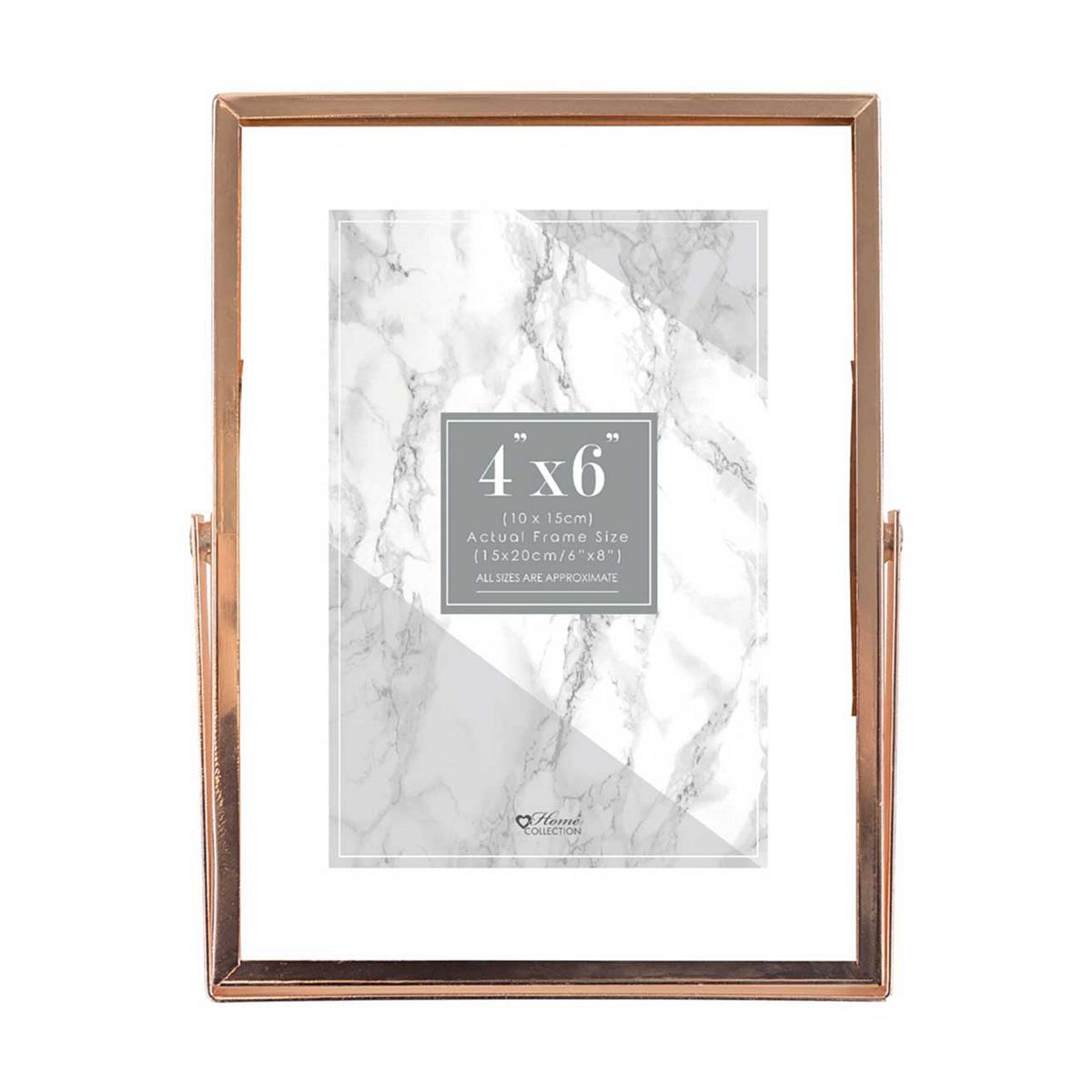 Home Collection 4x6&amp;quot; Rose Gold Frame