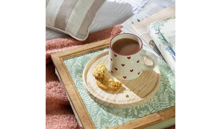 Home Wooden Tea &amp;amp; Biscuits Tray