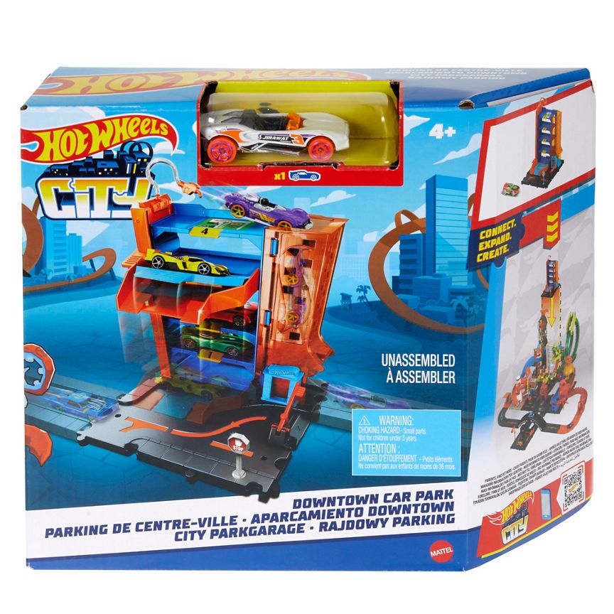 Hot Wheels City Downtown Track Set Assortment Parking Garage