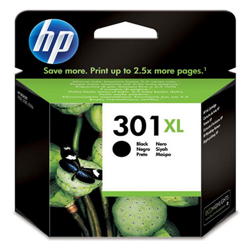 HP 301 XL svart blekkpatron