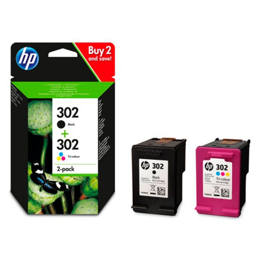 HP 302 Black & Colour Ink Cartridge