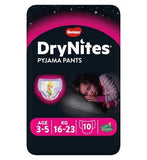 Huggies DryNites Pyjama Bed Wetting Pants Girls, 10 Pants, 3-5 Years