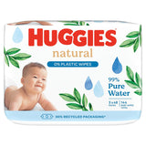 Huggies Natural 0% műanyag törlőkendő
