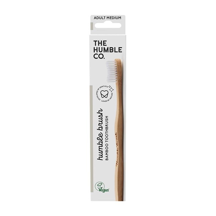 Humble Bamboo Adult Medium Bristle Toothbrush (Blue, Purple, White or Green)