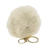 Hy Faux Fur Pom Pom Keyring