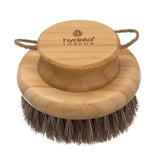 Hydrea London Bamboo Round Mane &amp;amp; Cactus Bristle Body Brush Hard Strength