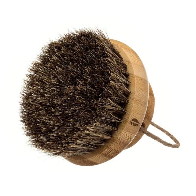 Hydrea London Bamboo Round Mane &amp;amp; Cactus Bristle Body Brush Hard Strength