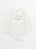 I Love My Grandad Slogan White Bodysuit Up to 3 mths