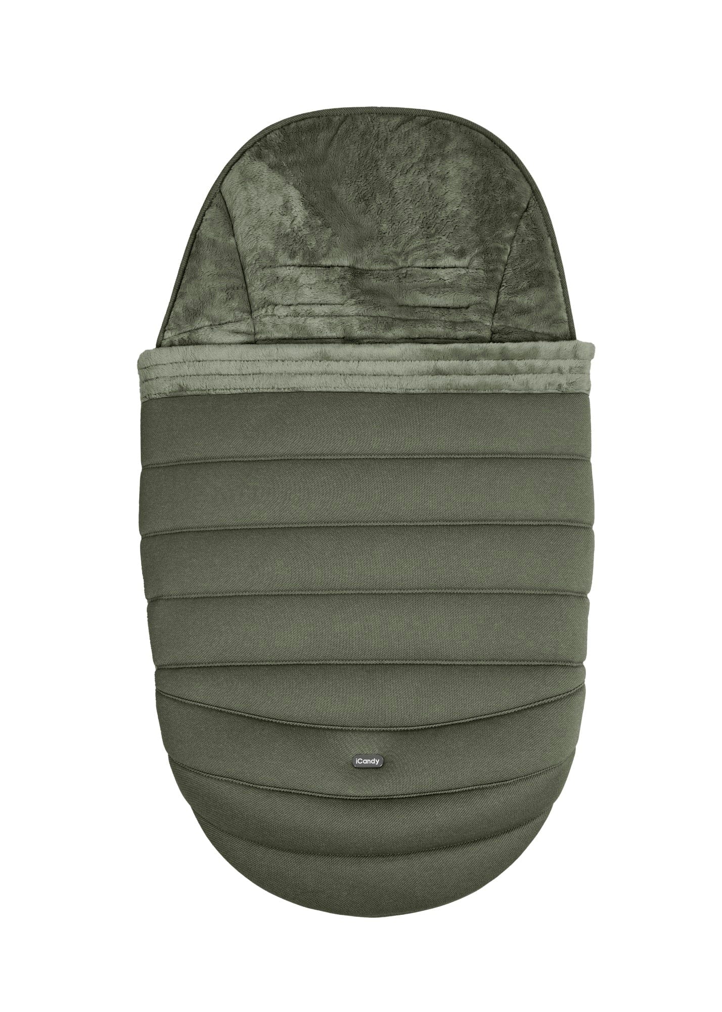 iCandy Peach 7 footmuff and liner in Ivy, imported from the UK