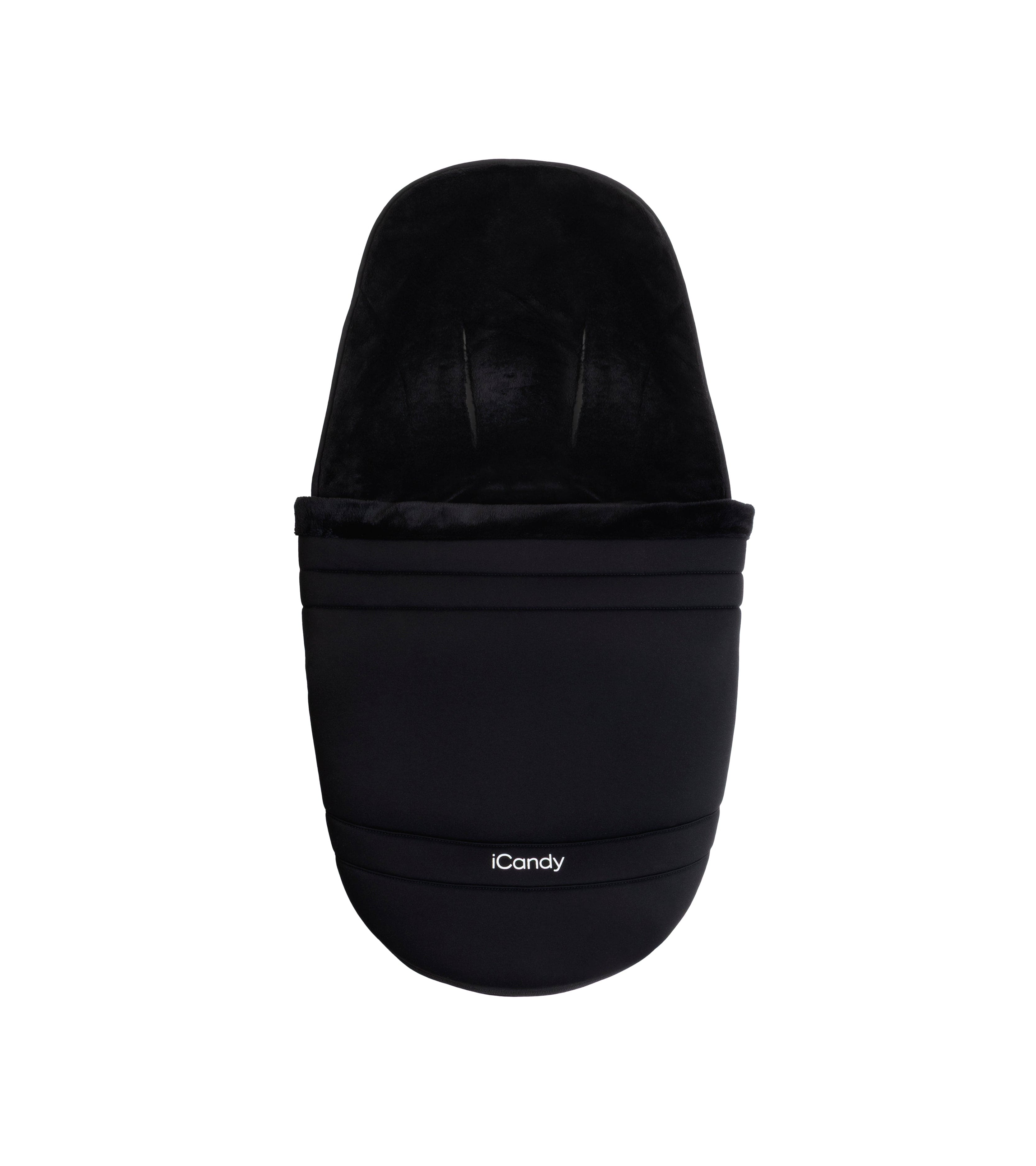 iCandy Pip footmuff and liner in black (British brand)