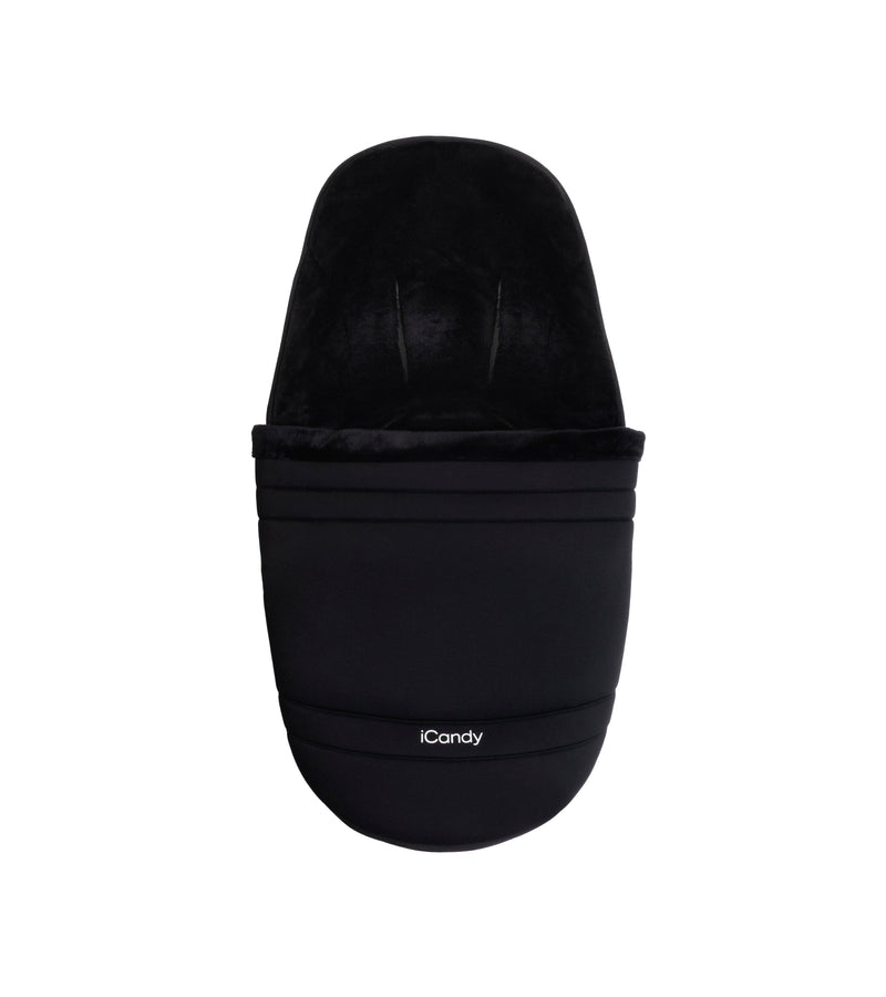 iCandy Pip footmuff and liner in black (British brand)